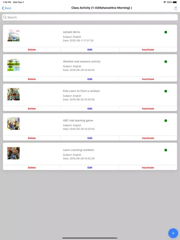 navitusTeacher iPad  سکرین شاٹس