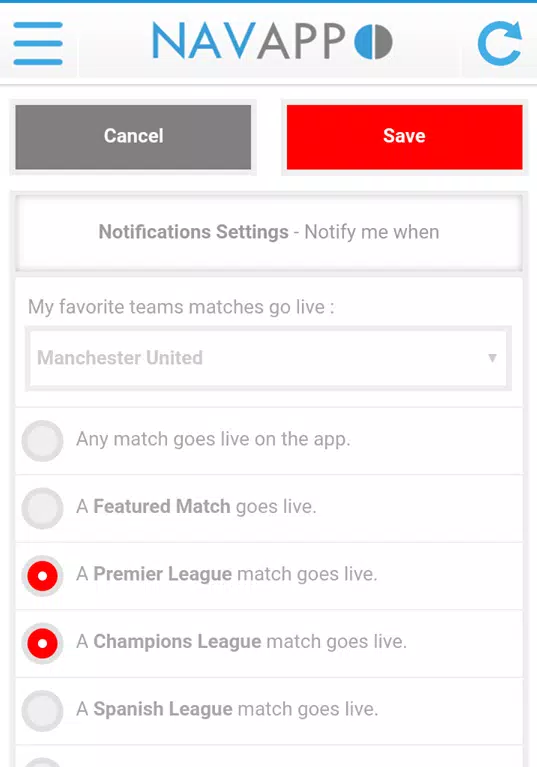 Navixsportภาพหน้าจอของแอป3