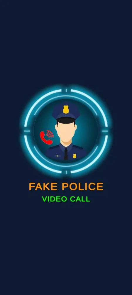 ภาพหน้าจอของ Fake Call Police - Video Call