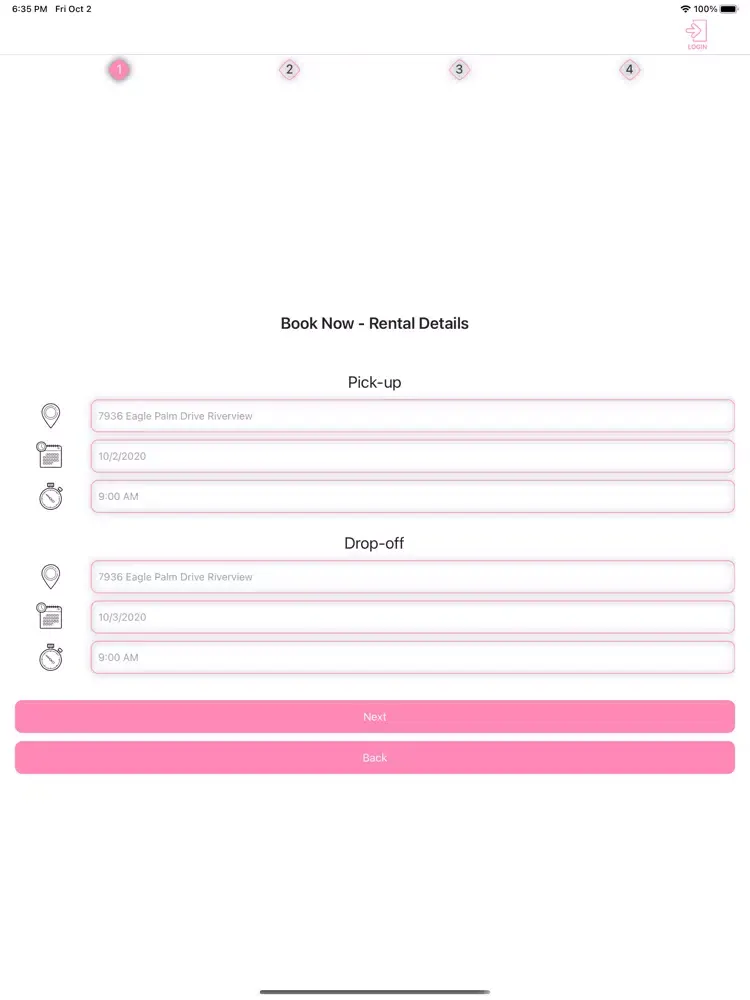 Tangkapan layar CSD Hire LLC iPad 