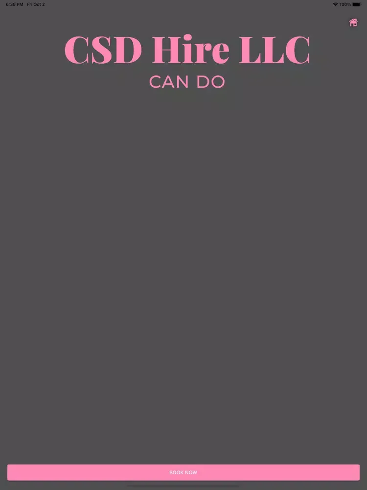 Tangkapan layar CSD Hire LLC iPad 