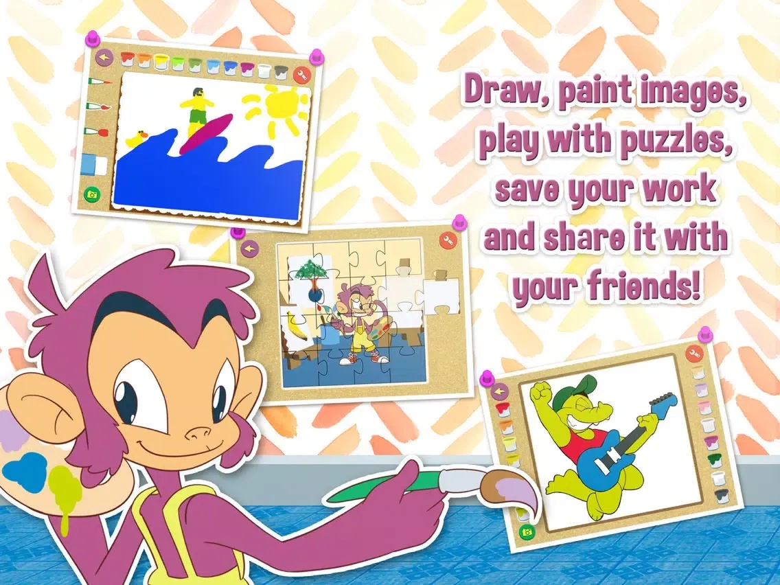 Monty Monkey and Friends iPad  Screenshots