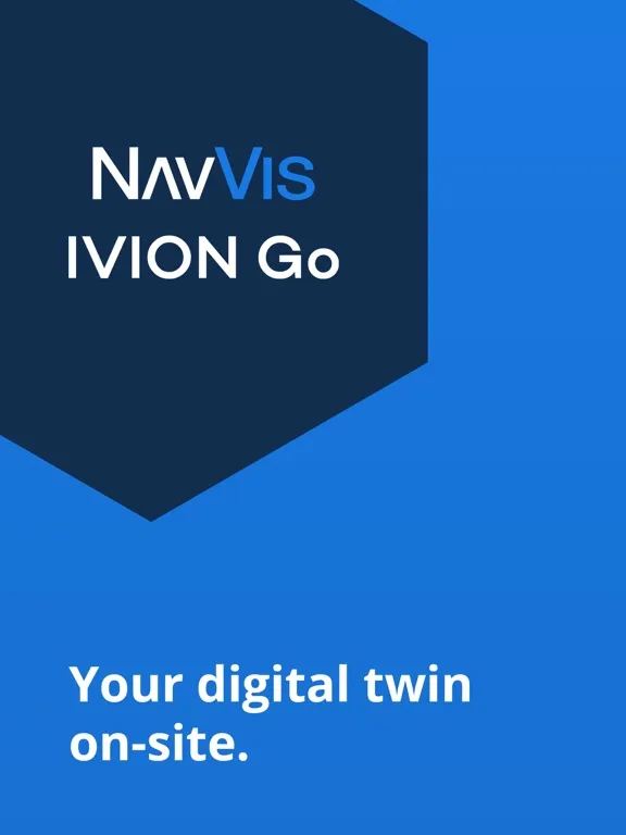 ภาพหน้าจอของ NavVis IVION Go iPad 