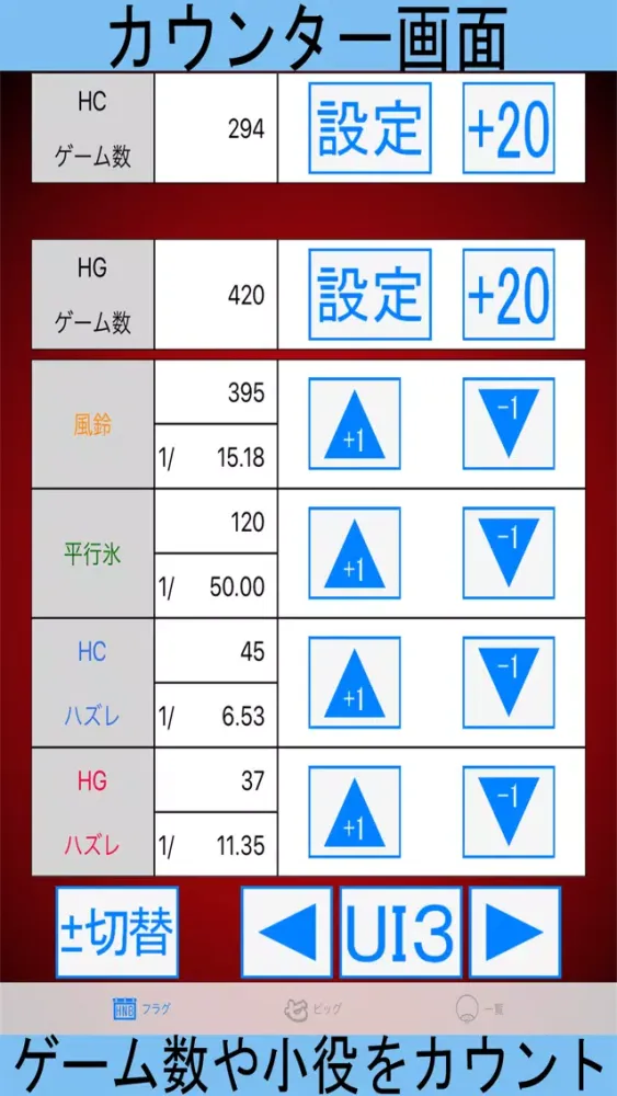 パチスロ「HANABI通」フラグカウンター Ekran Görüntüleri