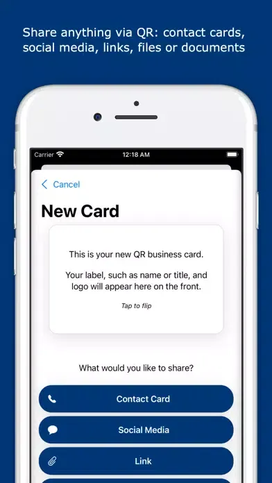 Zrzuty ekranu Omnicard: modern business card
