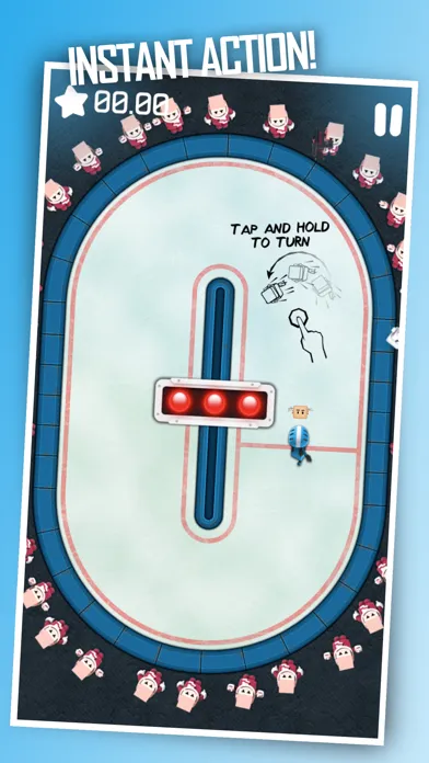 Capturas de tela do Speed Skating Champs