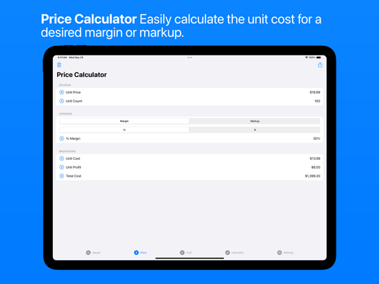 Margin Finder: Sale Calculator iPad  स्क्रीनशॉट