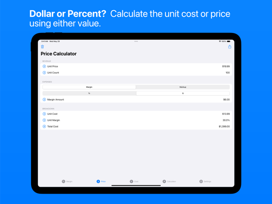 Margin Finder: Sale Calculator iPad  स्क्रीनशॉट