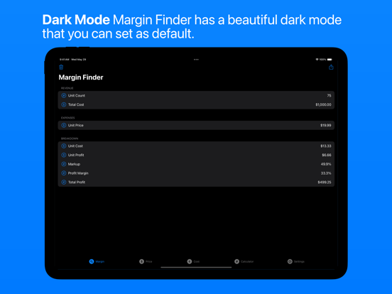 Margin Finder: Sale Calculator iPad  स्क्रीनशॉट