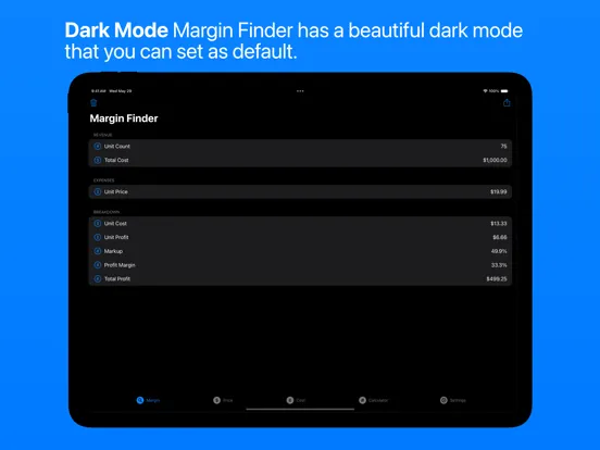 Margin Finder: Sale Calculator iPad  Screenshots