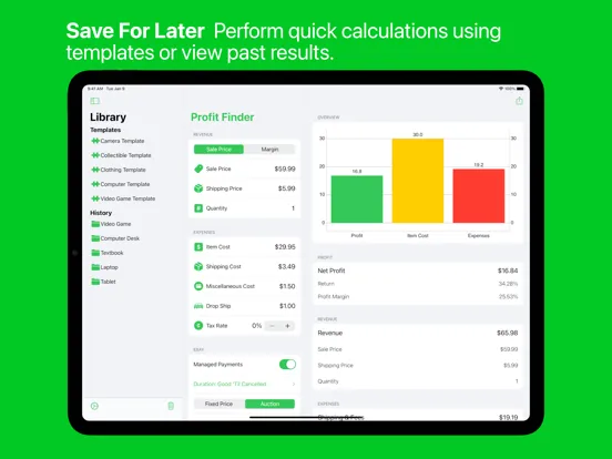 ภาพหน้าจอของ Profit Finder - Fee Calculator iPad 