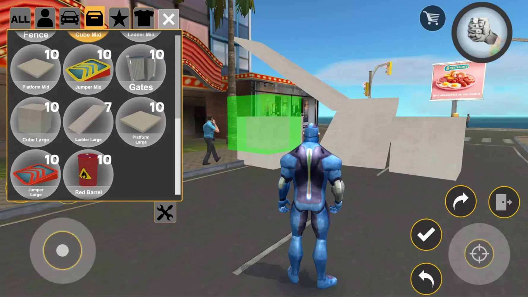 Captures d'écran de Rope Hero: Cheatground MOD