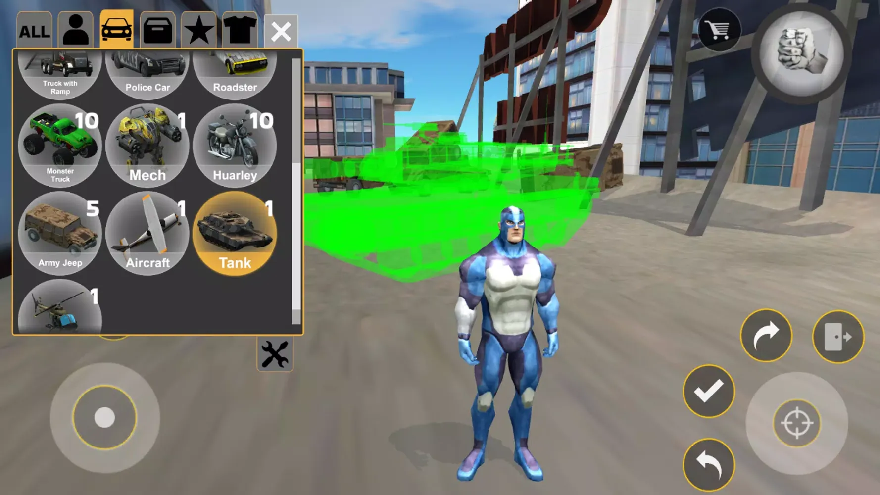 Captures d'écran de Rope Hero: Cheatground MOD