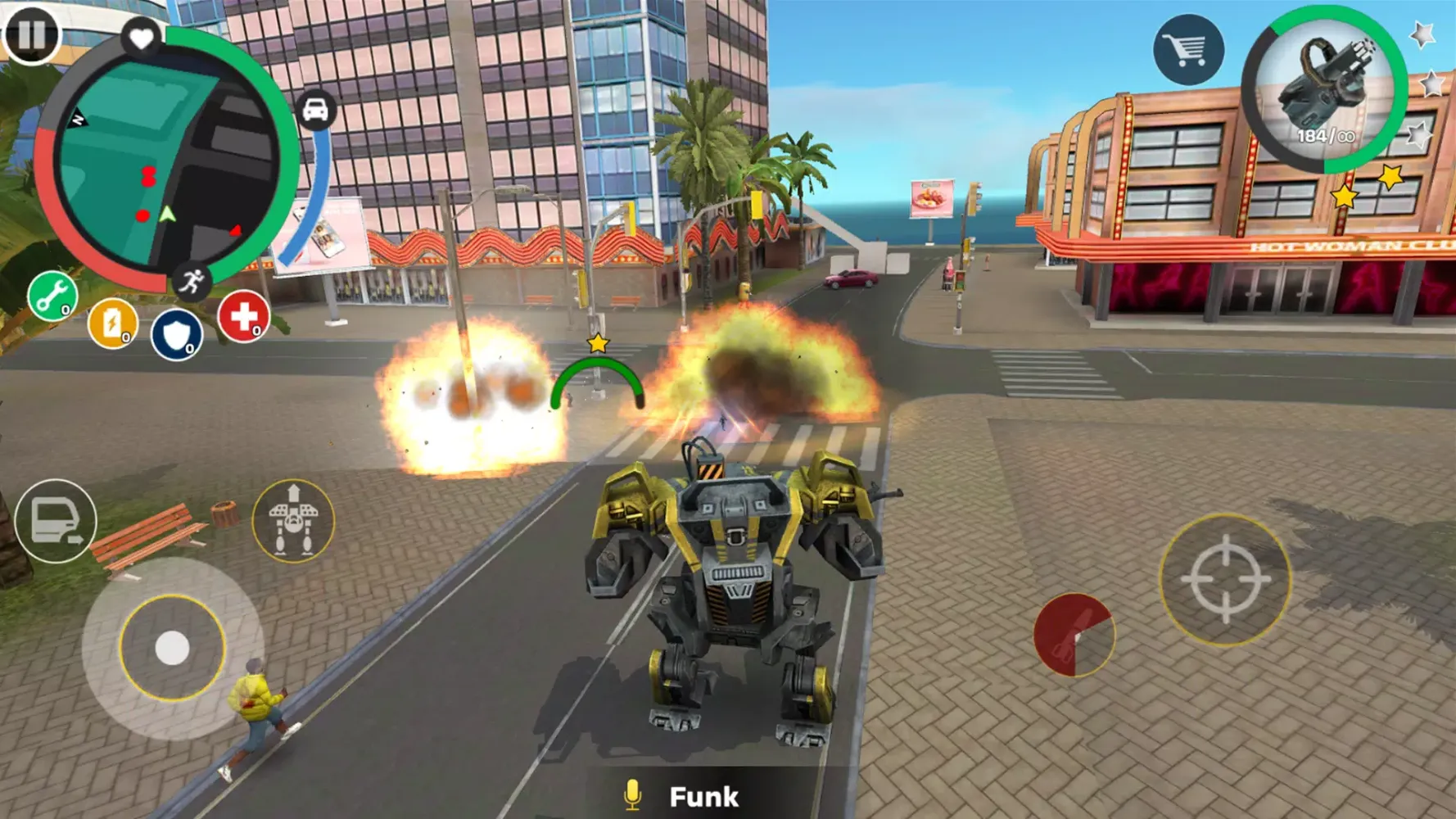 Captures d'écran de Rope Hero: Cheatground MOD