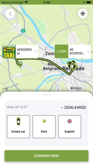 ภาพหน้าจอของ Naxis Taxi