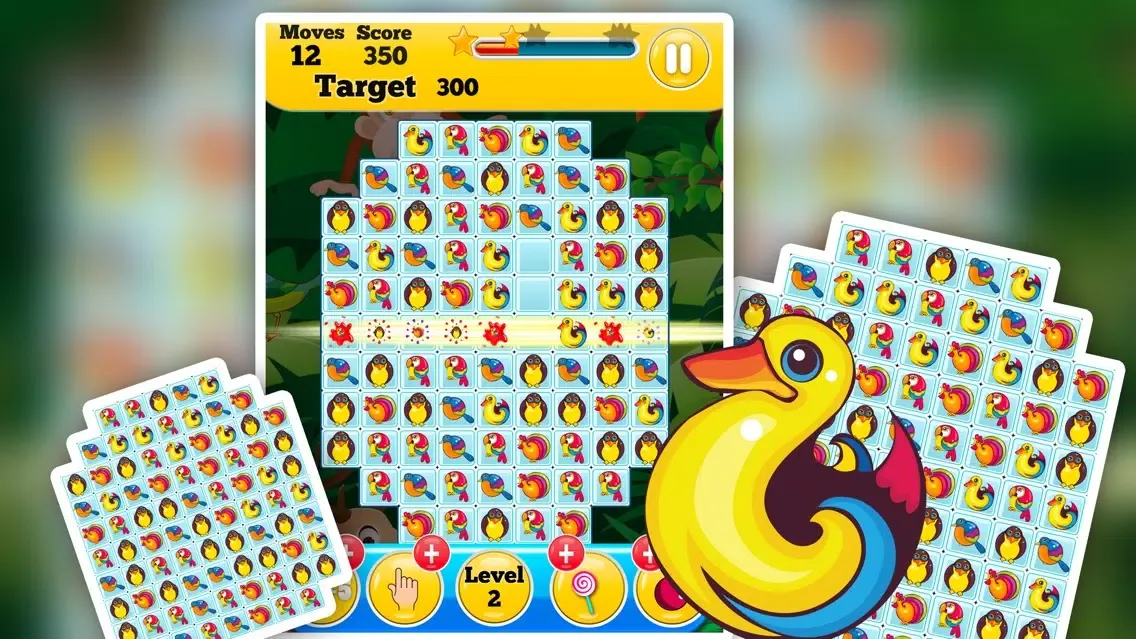 Jungle Adventure Bird Match Screenshots