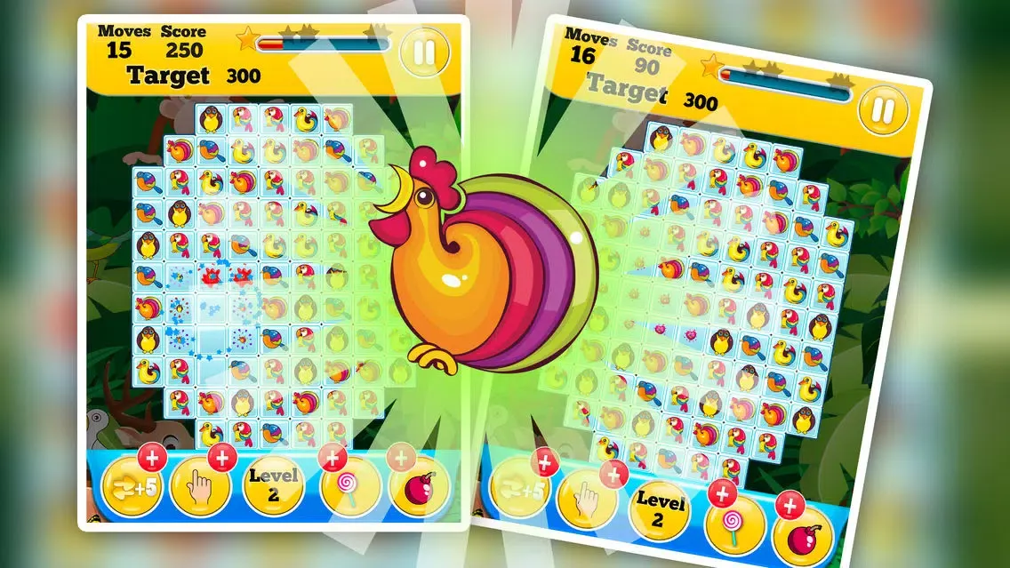 Jungle Adventure Bird Match Screenshots