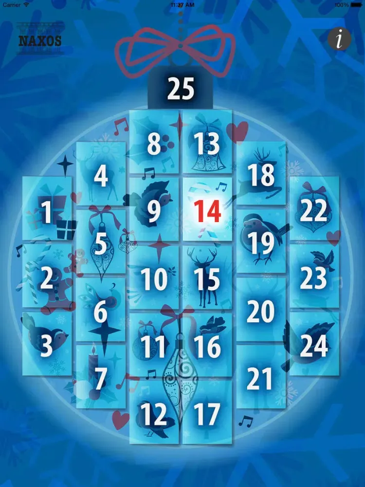 ภาพหน้าจอของ Musical Advent Calendar 2 iPad 