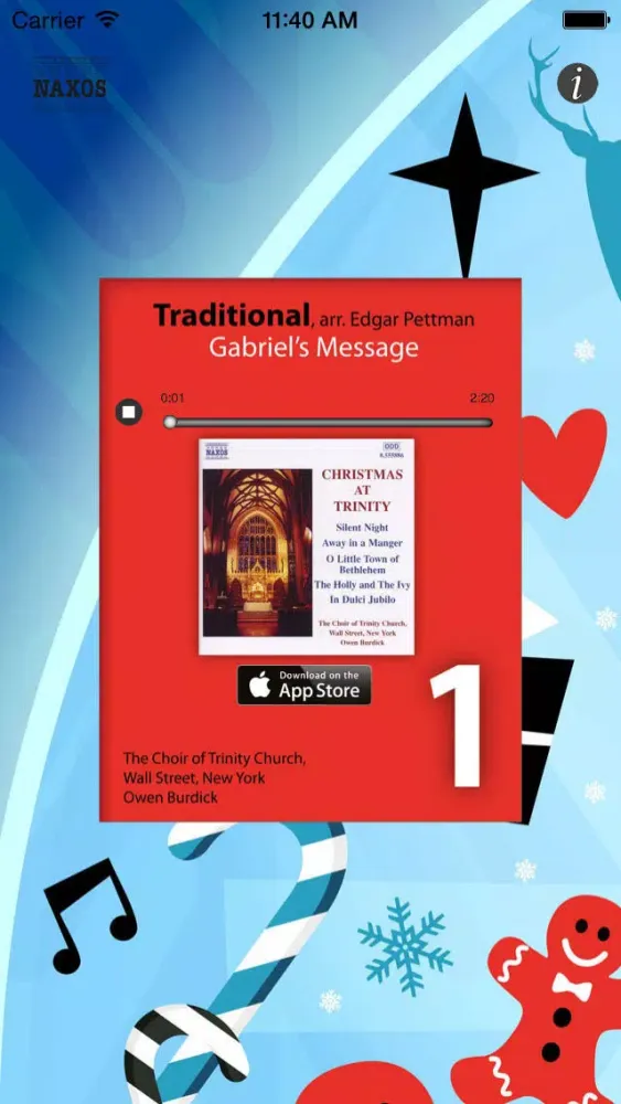 ภาพหน้าจอของ Musical Advent Calendar 2