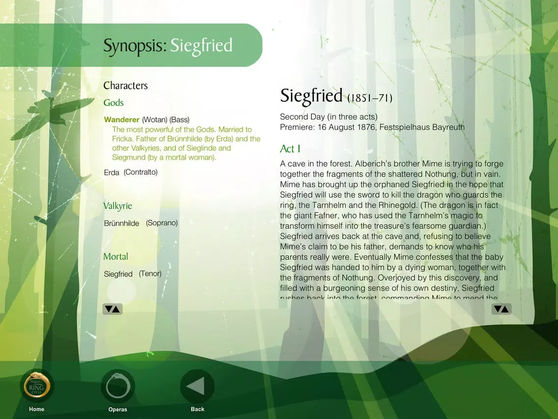 Wagner's Ring Cycle iPad  স্ক্রিনশট