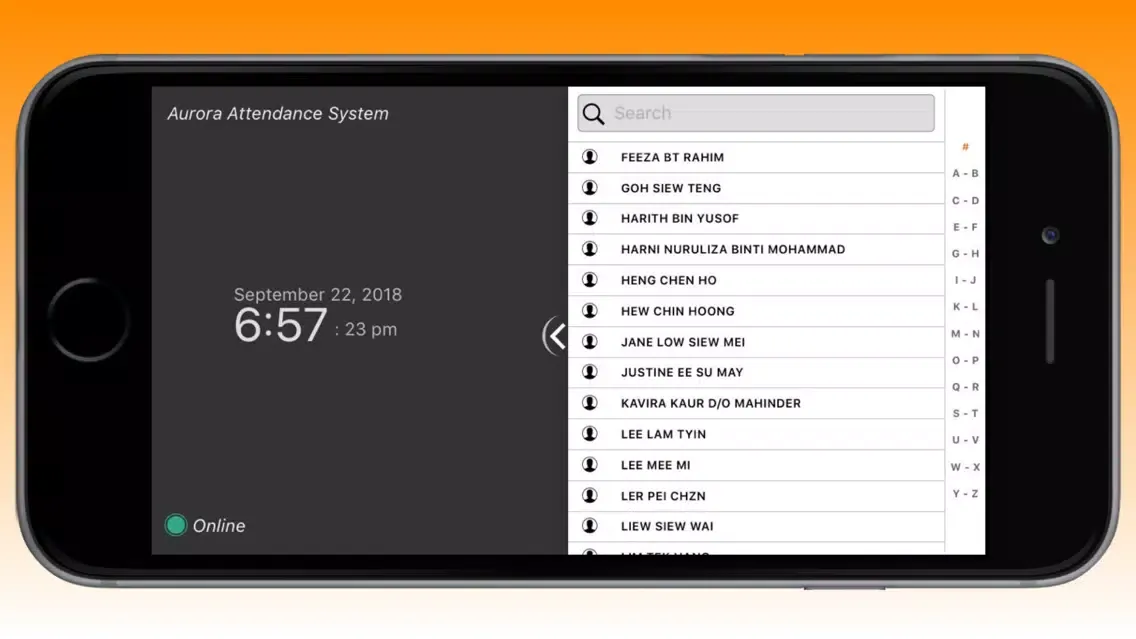 Aurora Attendance System স্ক্রিনশট