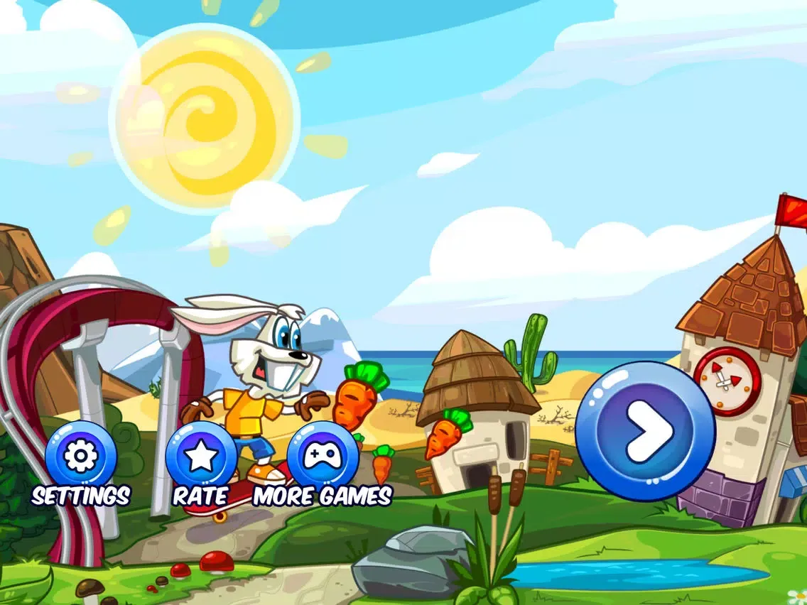 Zrzuty ekranu Looney Bunny Skater Dash iPad 