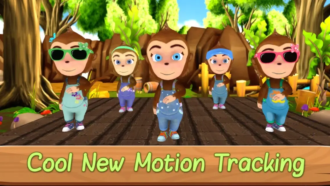 Kaju Games : 5 Little Monkeys سکرین شاٹس