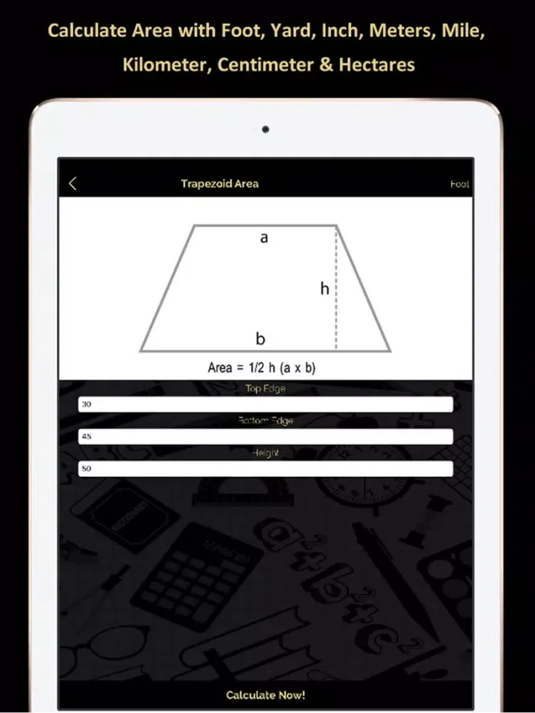 Captures d'écran de Area Calculator (Free) iPad 