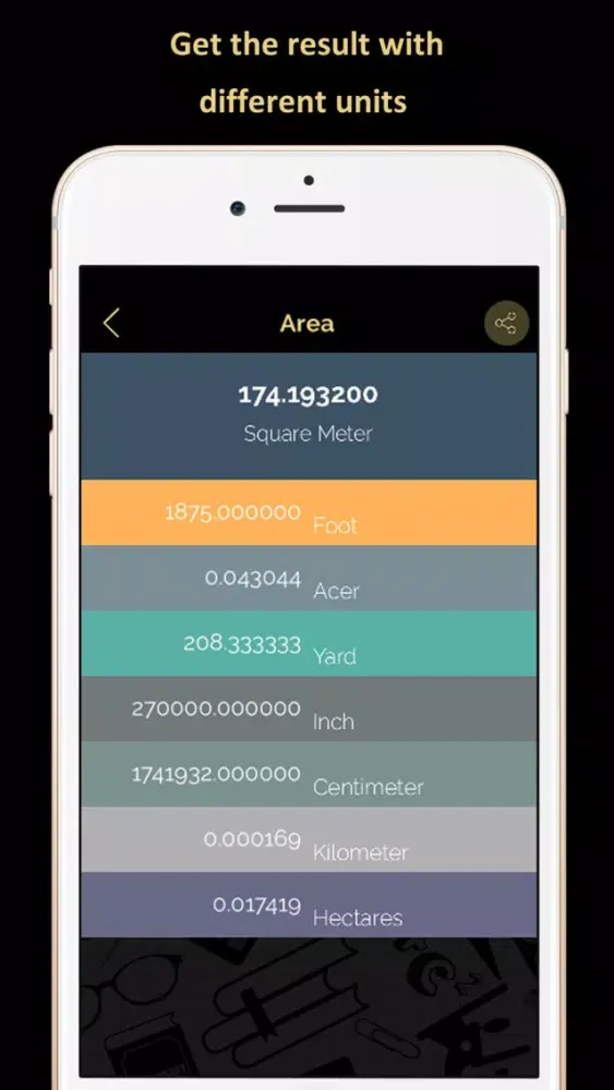 Captures d'écran de Area Calculator (Free)