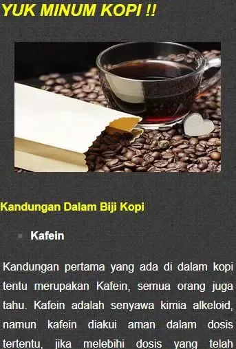 Resep Kreasi Minuman KOPI Screenshots