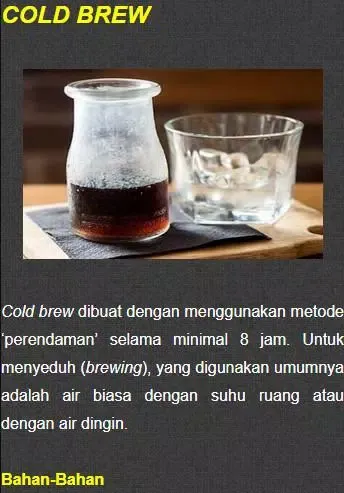 Resep Kreasi Minuman KOPI Screenshots