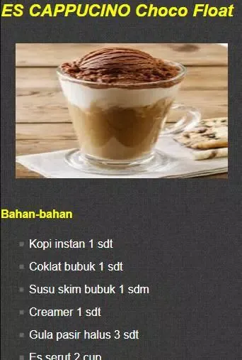 Resep Kreasi Minuman KOPI Screenshots