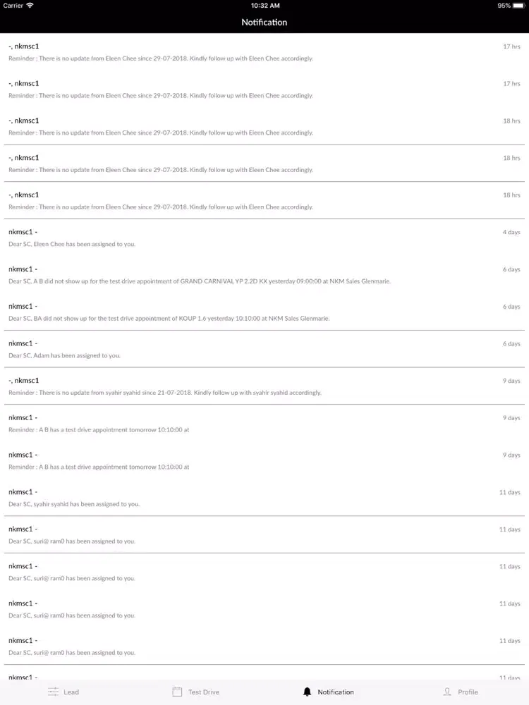 Capturas de pantalla de Naza Prospect Management iPad 