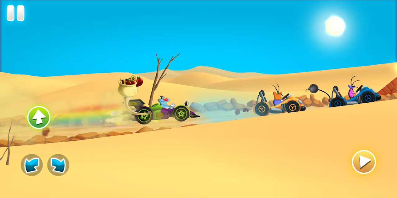 Tangkapan layar Oggy Racing