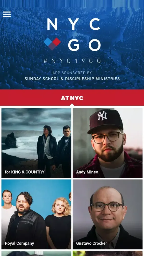 Zrzuty ekranu Nazarene Youth Conference 2019