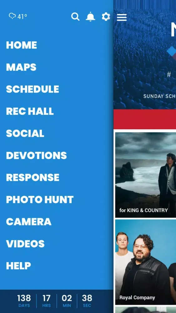 Zrzuty ekranu Nazarene Youth Conference 2019