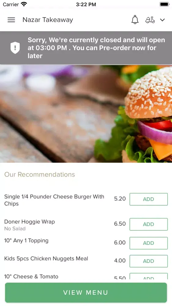 Nazar Takeaway Screenshots