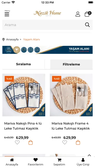 Nazik Home Screenshots
