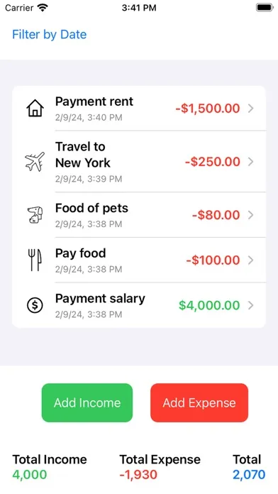 Expense tracker, Money tracker應用截圖