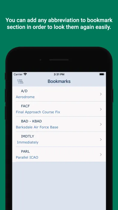 Abbreviations of Aviation Screenshots