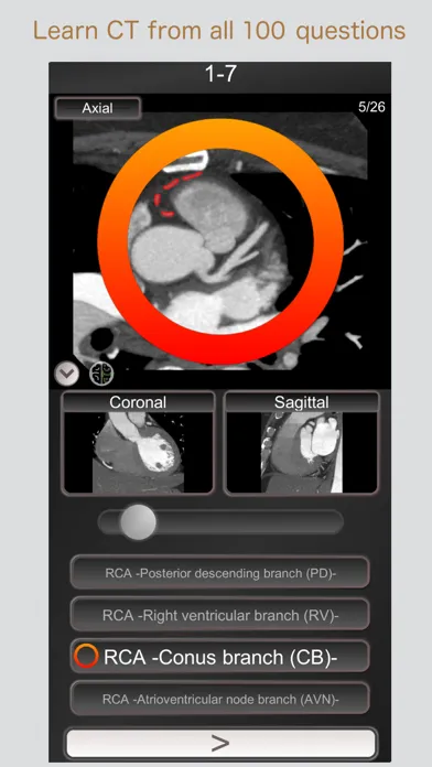 Tangkapan skrin CT PassQuiz Heart / MRI