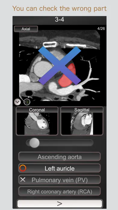 Tangkapan skrin CT PassQuiz Heart / MRI