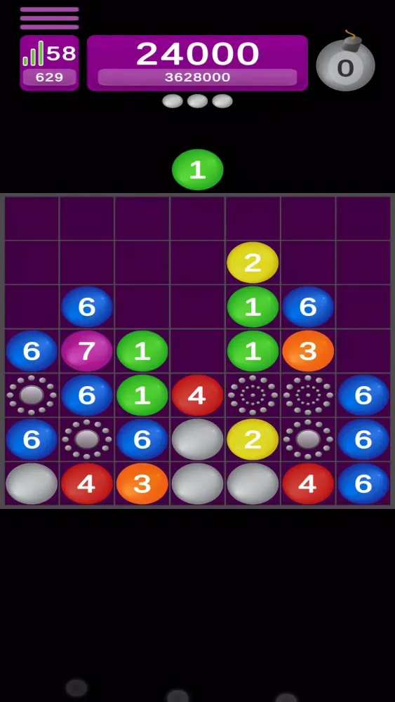 Ảnh chụp màn hình của Drop The Number 7 : Ball Game