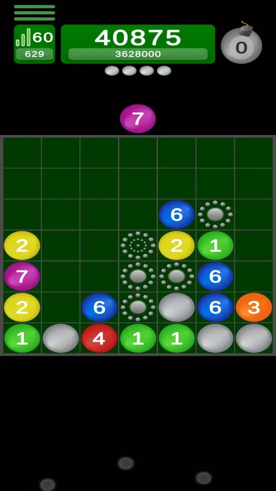 Ảnh chụp màn hình của Drop The Number 7 : Ball Game