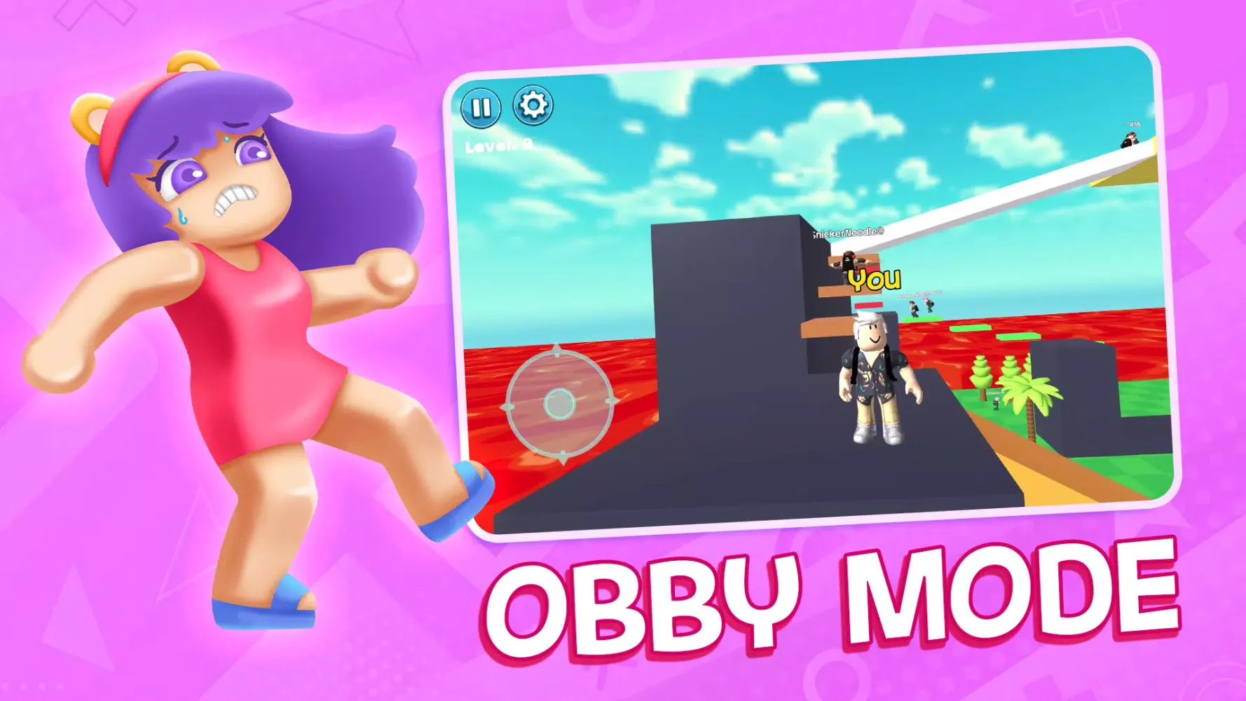 Obby Block World: Lava Fall应用截图