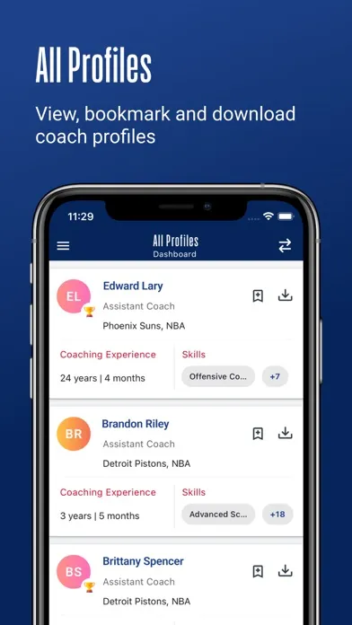 NBA Coaches Database Screenshots