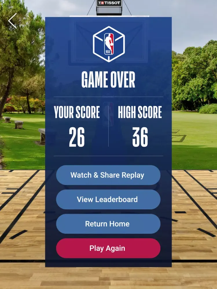 Скриншоты NBA AR Basketball iPad 
