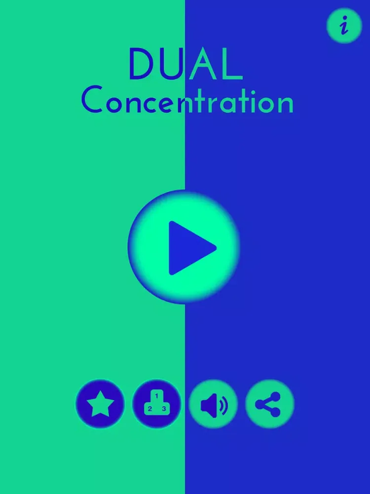 Tangkapan skrin Dual Concentration iPad 
