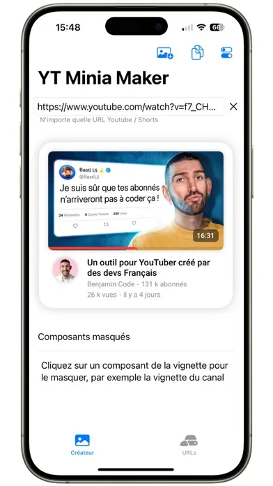 Скриншоты Get any YT thumbnails from URL