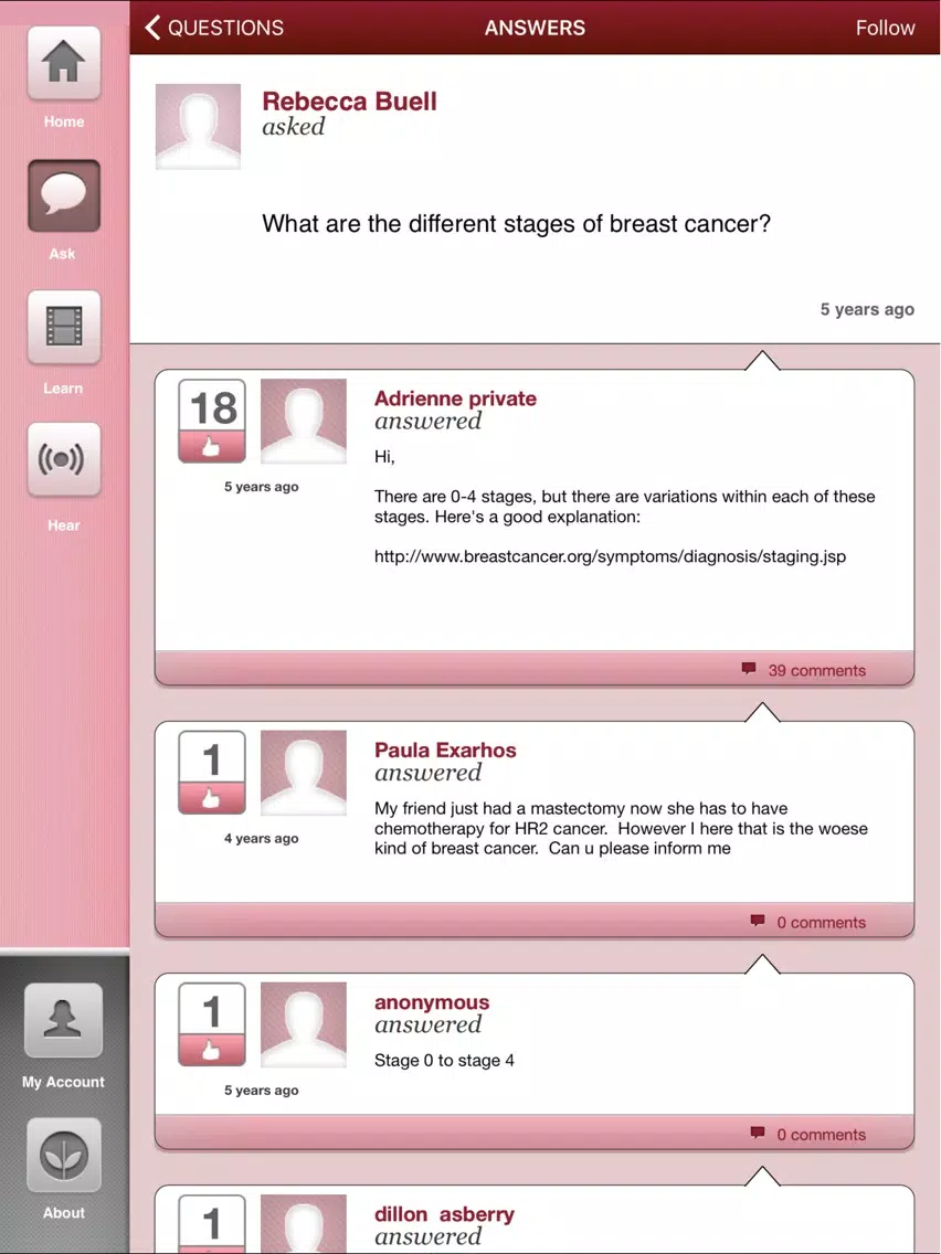 Breast Cancer: Beyond The Shock iPad  Screenshots